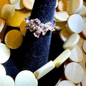 Ring jenipapo andalusite size 6 in sterling silver